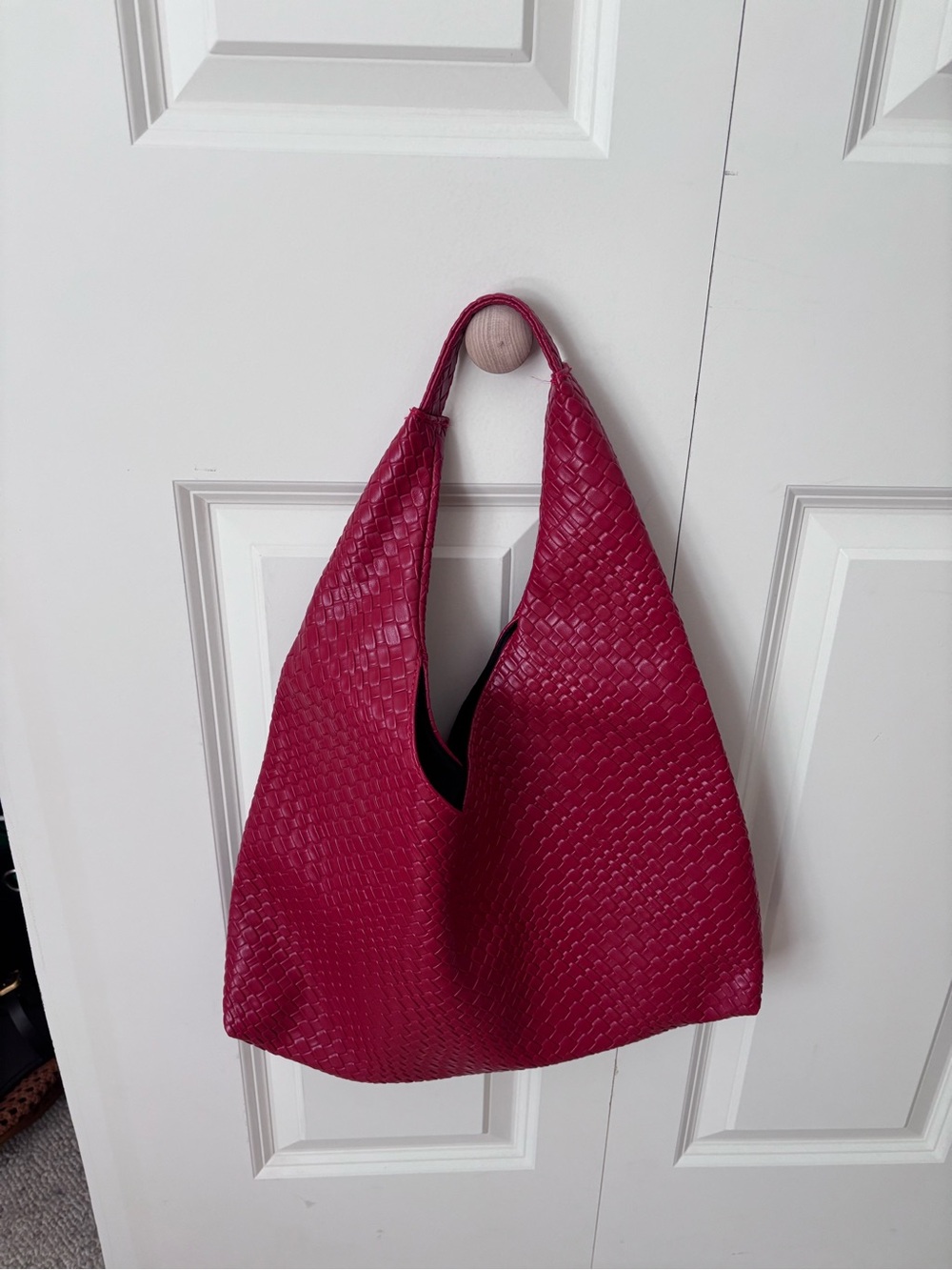 Woven Hobo Tote Bag